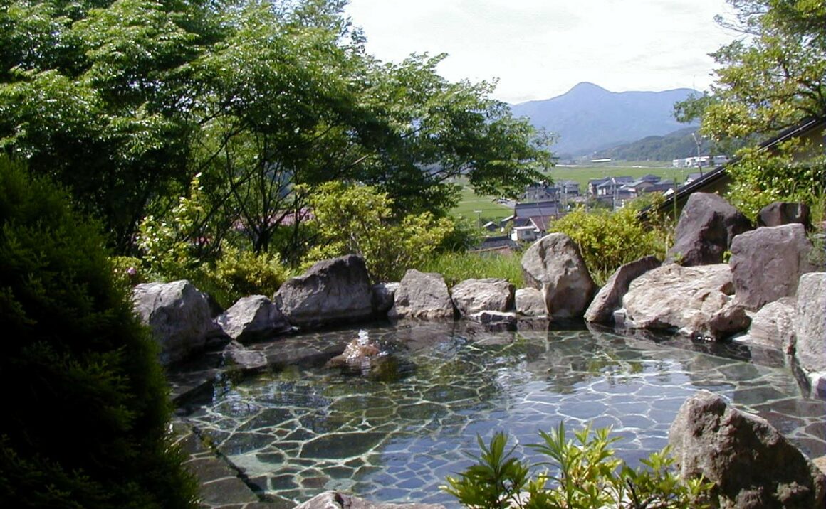 Hot Spring with a beautiful white sand beach and a view of the sea